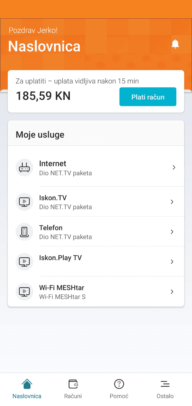 Moj Iskon App Screenshot 1