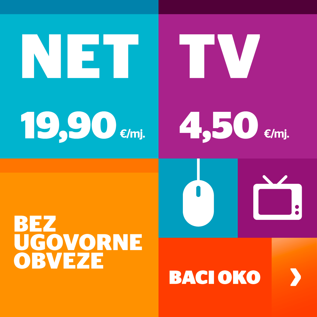 NET+TV paket bez ugovorne obveze